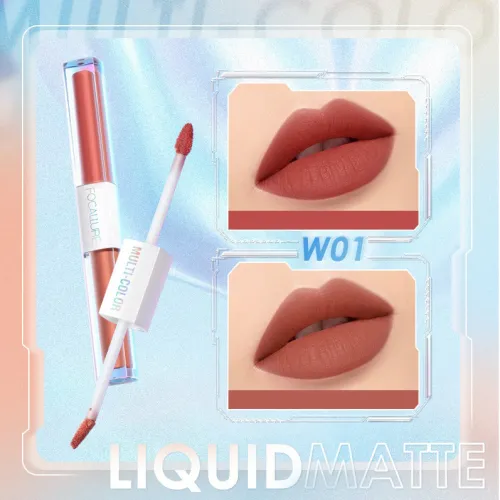 Son Kem Lì Không Trôi 2 Trong 1 FOCALLURE Multi-Color 2-in-1 Lipstick & Lip Gloss | FA327